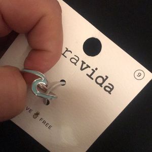 Puravida size 9 wave ring with enamel inlay